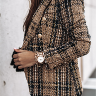 WW | Button Front Mantel Klassischer Longline