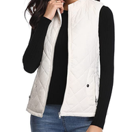 WW | Gestepptes Zip-Up-Weste mit Taschen für Damen