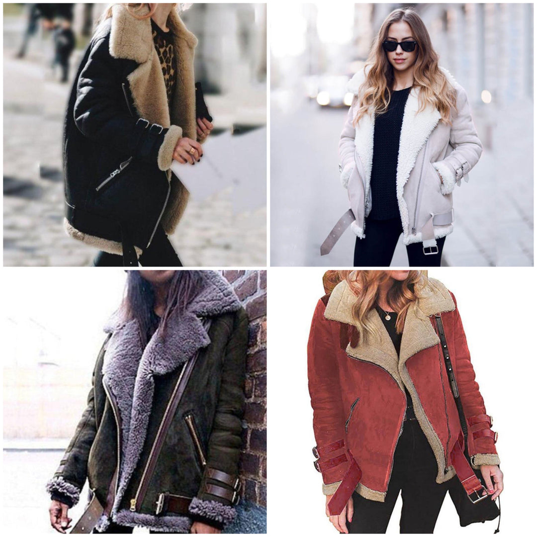 W&W Mode | Oversize Lammfelljacke