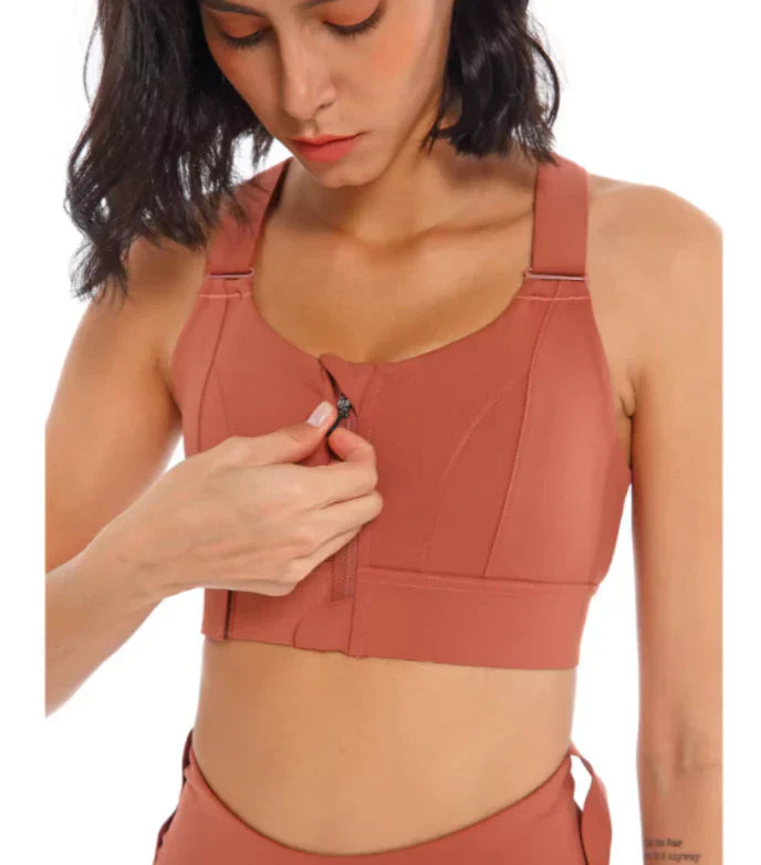 WW | Verstellbarer Reißverschluss-Sport-BH