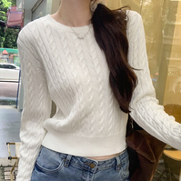 WW | Strickpullover mit R halsausschnitt