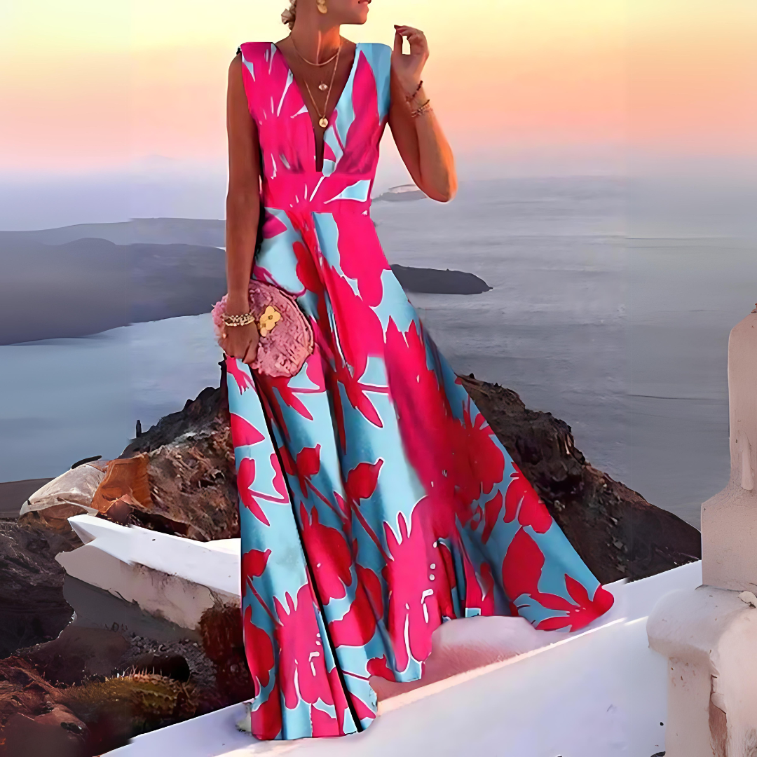 WW | Ärmelloses Kleid mit Print für Damen Emilia