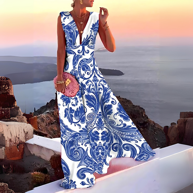 WW | Ärmelloses Kleid mit Print für Damen Emilia