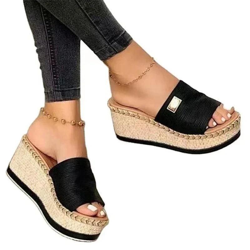 WW | Plattform Sandalen Schuhe Damen Hochhackige Dicke Sohle