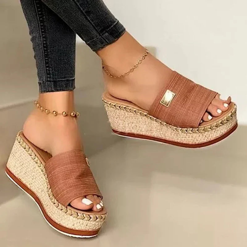 WW | Plattform Sandalen Schuhe Damen Hochhackige Dicke Sohle