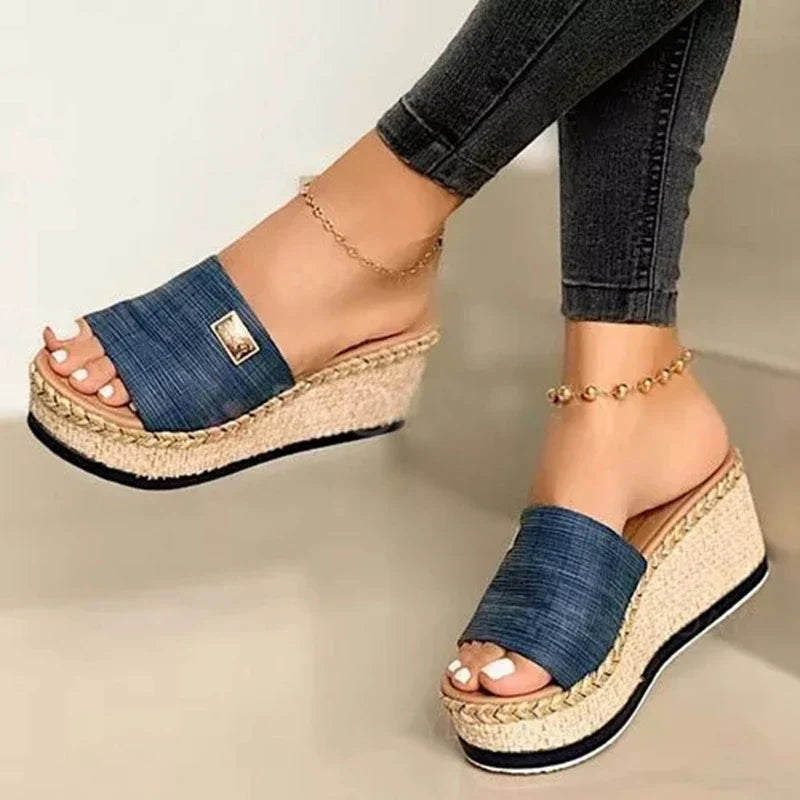 WW | Plattform Sandalen Schuhe Damen Hochhackige Dicke Sohle