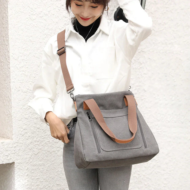 WW | Schultertasche Canvas
