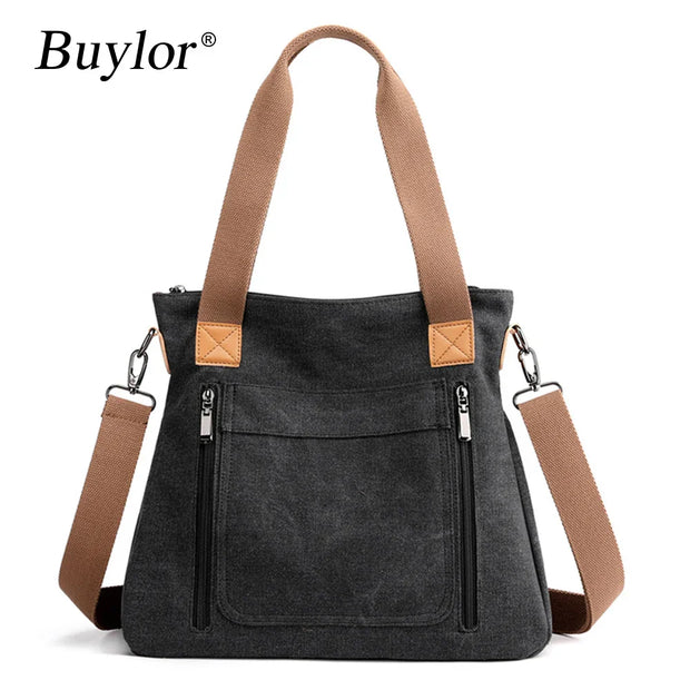 WW | Schultertasche Canvas