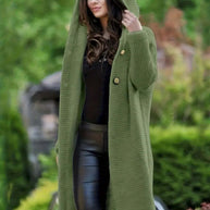 WW | Warme, Lange Strickjacke