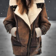 warme, kuschelig gefütterte Jacketerte Damenjacke