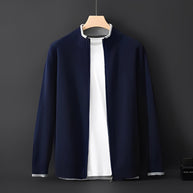 WW | Moderne Kaschmirmantel mit Reißverschluss für Männer