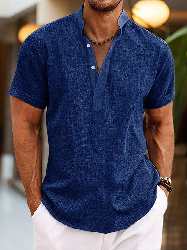 W&W Mode | Hochwertiges, Bequemes Herren Poloshirt Mit V-Ausschnitt