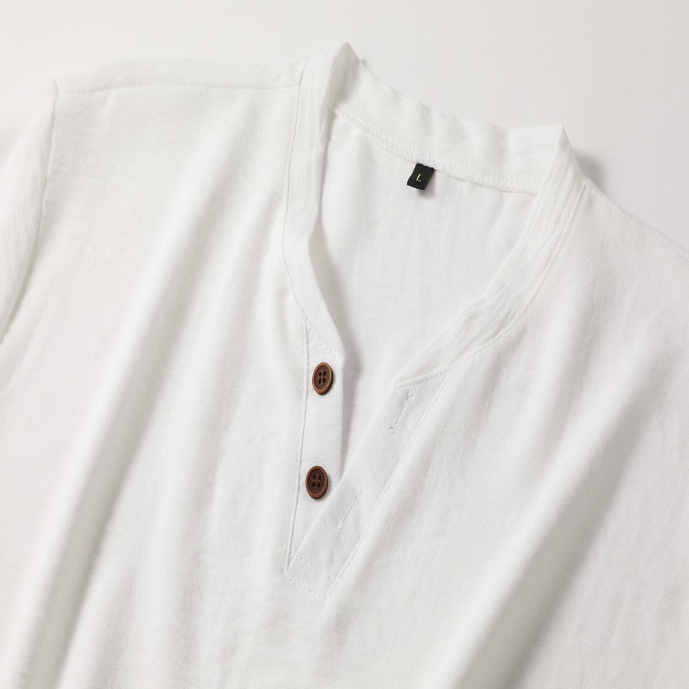 WW | Zeitloses T-shirt Mit Schmalem V-ausschnitt Für Herren