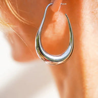 WW | Minimalistische Insel Ohrringe in Silber