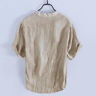 WW | Shirt Herren Japanische Leinen Shirt Hemd Herren Mit Kurzarm