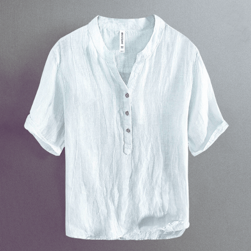 W&W Mode | Shirt Herren Japanische Leinen Shirt Hemd Herren Mit Kurzarm