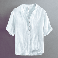 WW | Shirt Herren Japanische Leinen Shirt Hemd Herren Mit Kurzarm