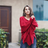 WW Es wird alles gut Strickpullover - Grün