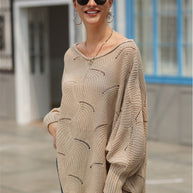 WW Es wird alles gut Strickpullover - Grün