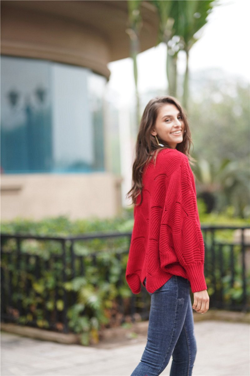 W&W Mode Es wird alles gut Strickpullover - Grün