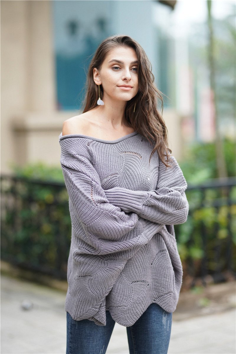 W&W Mode Es wird alles gut Strickpullover - Grün