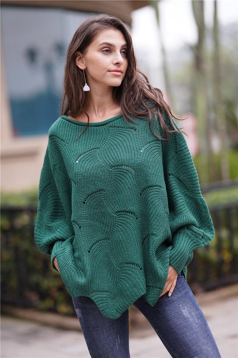 WW Es wird alles gut Strickpullover - Grün