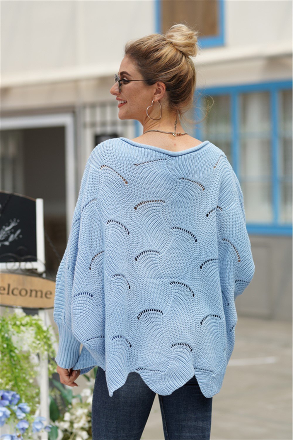 W&W Mode Es wird alles gut Strickpullover - Grün