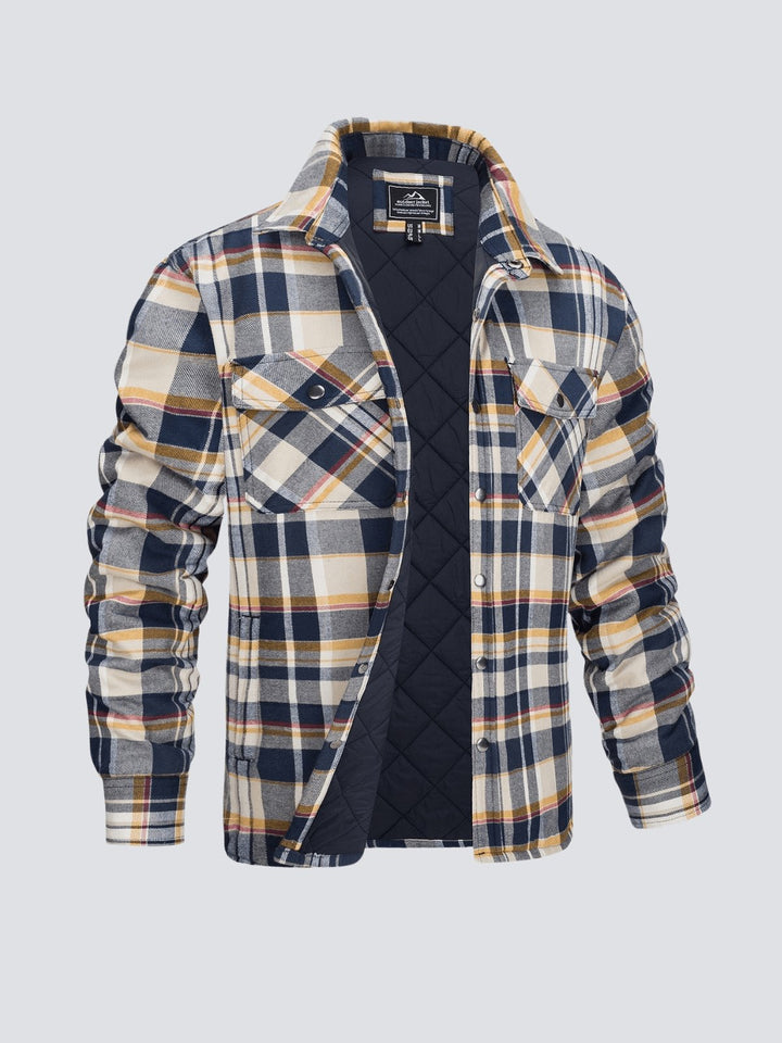 W&W Mode | Lässige Langärmelig Gestreift Jacke mit Knöpfen