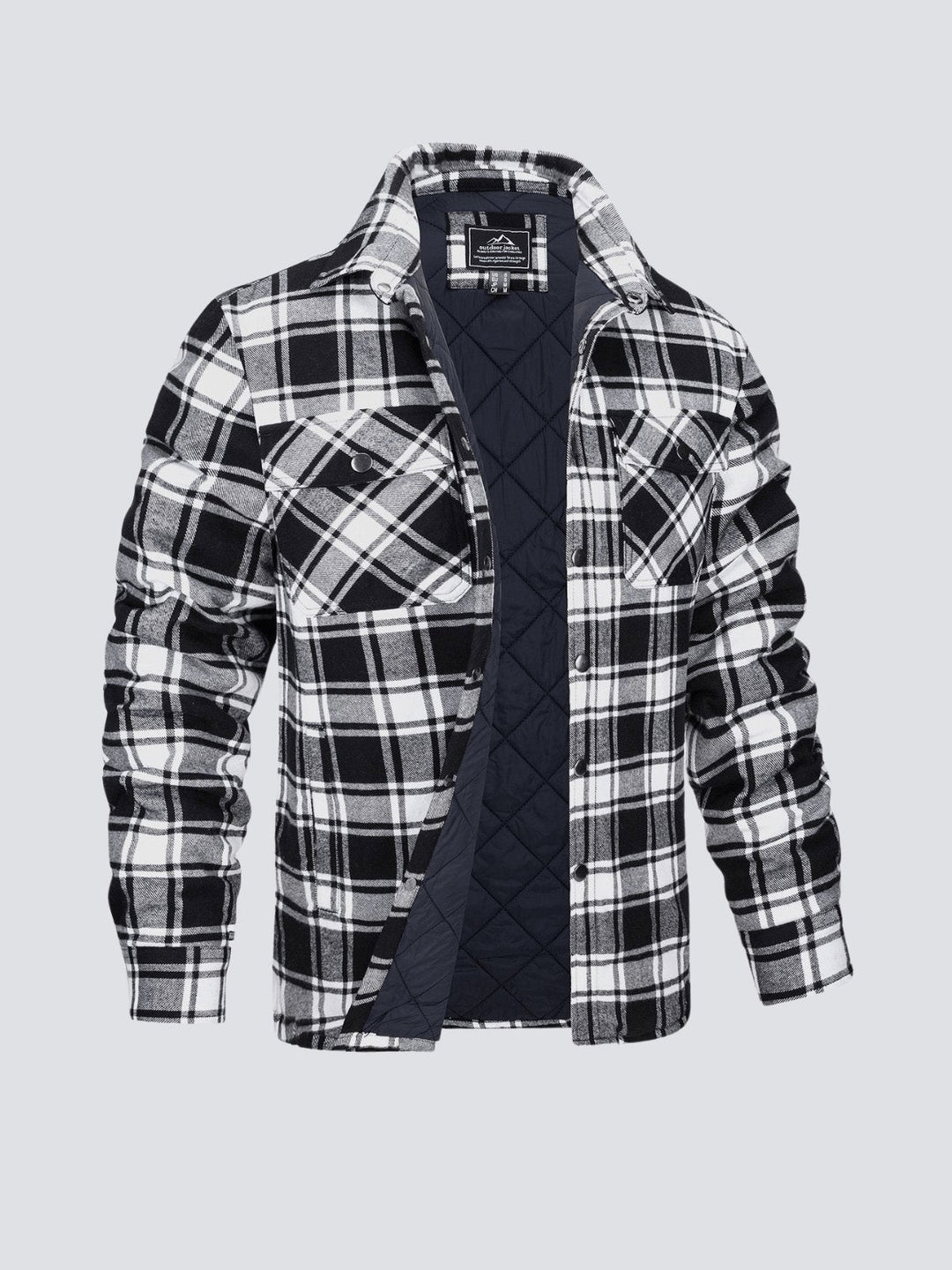 W&W Mode | Lässige Langärmelig Gestreift Jacke mit Knöpfen