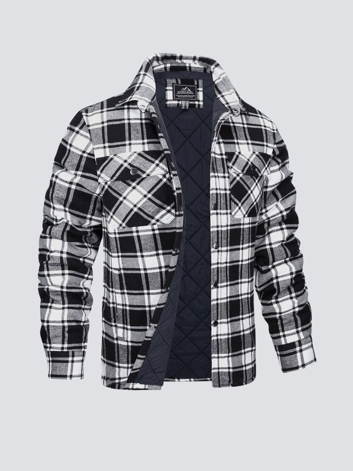 W&W Mode | Lässige Langärmelig Gestreift Jacke mit Knöpfen