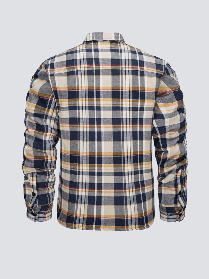 W&W Mode | Lässige Langärmelig Gestreift Jacke mit Knöpfen