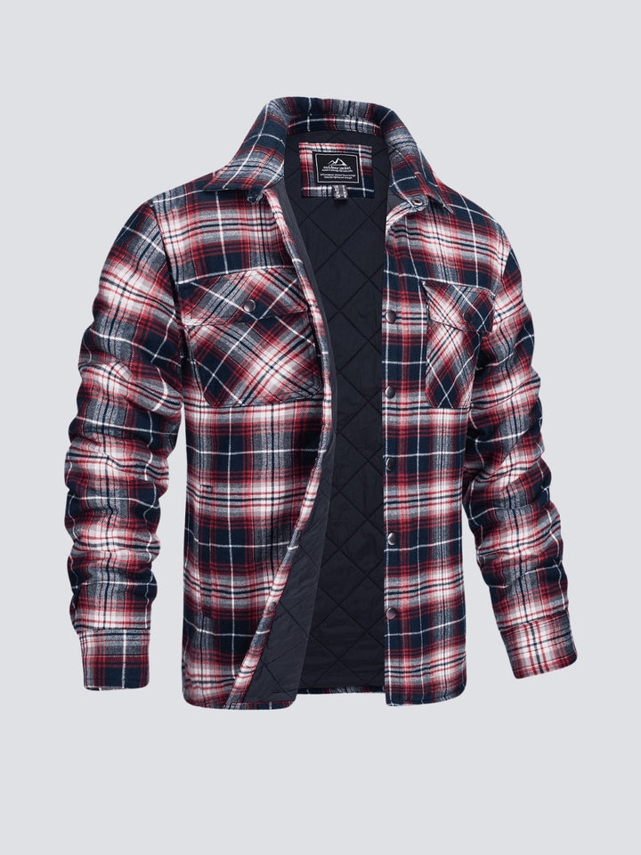 W&W Mode | Lässige Langärmelig Gestreift Jacke mit Knöpfen