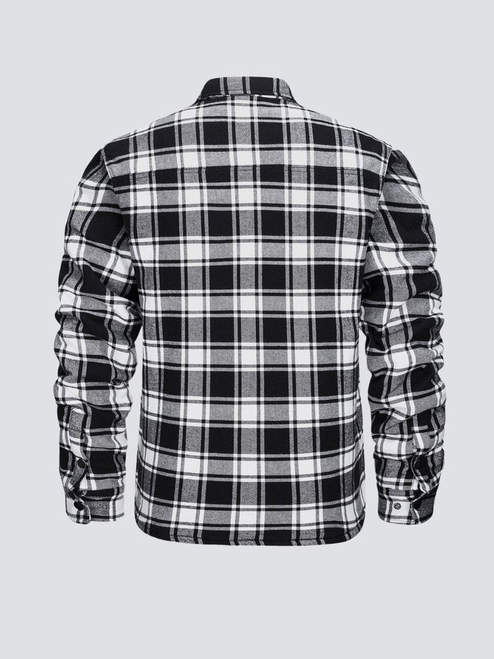 W&W Mode | Lässige Langärmelig Gestreift Jacke mit Knöpfen