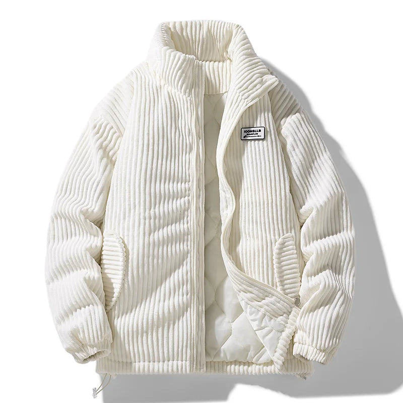 W&W Mode | Gestepptes Cord-Samt-Jacke – Stil & Komfort Für Damen