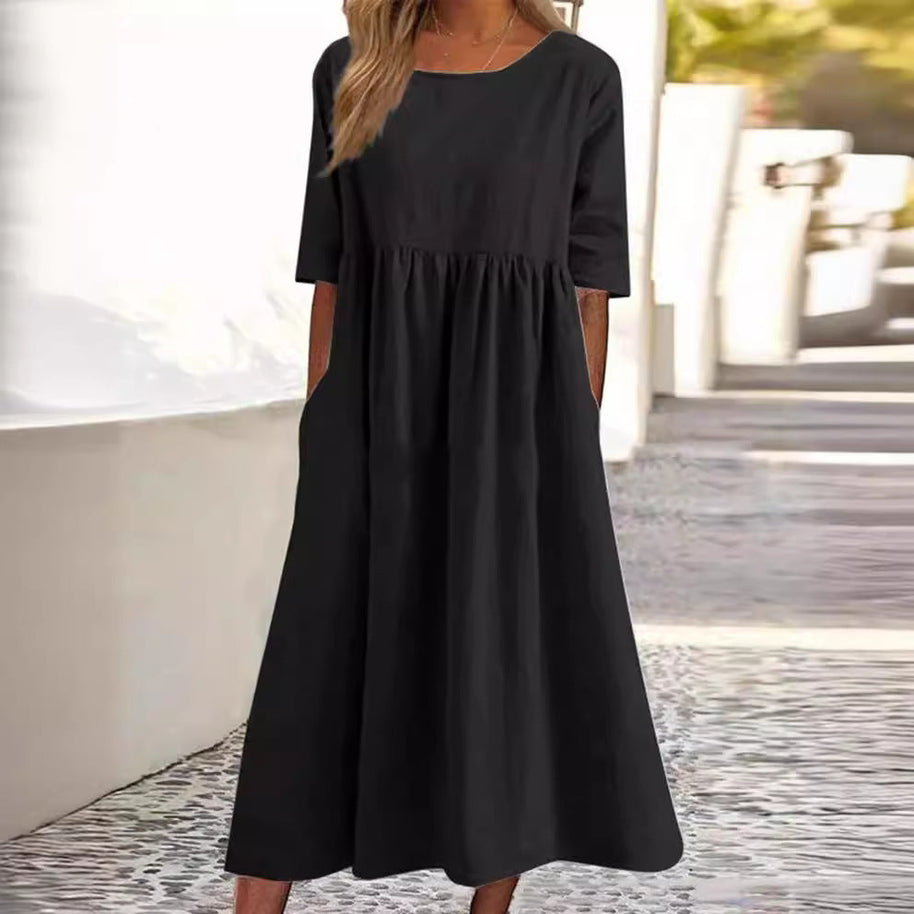 WW | HALBSCHLÜPFEN MIDI-KLEID