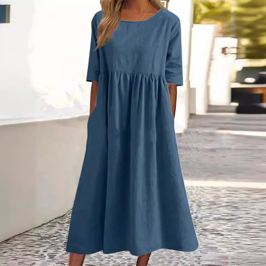 WW | HALBSCHLÜPFEN MIDI-KLEID
