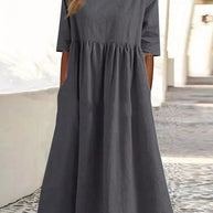 WW | HALBSCHLÜPFEN MIDI-KLEID
