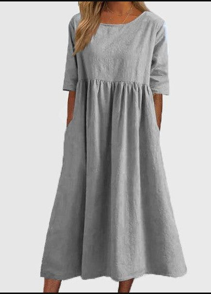 WW | HALBSCHLÜPFEN MIDI-KLEID