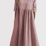 WW | HALBSCHLÜPFEN MIDI-KLEID