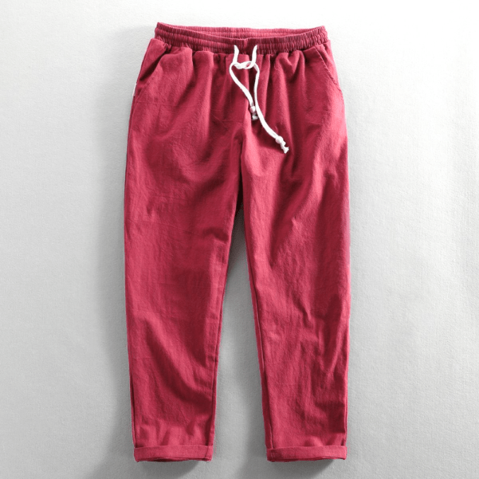 WW | Leinenhose Herren Perfekt Für Sommer & Freizeitstil Bequem