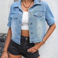 WW | Jack Kurze Ärmel Denim Jacke