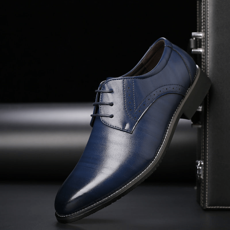 WW | Stilvolle Herren Schuhe Schnürschuhe Mit Brogue Details
