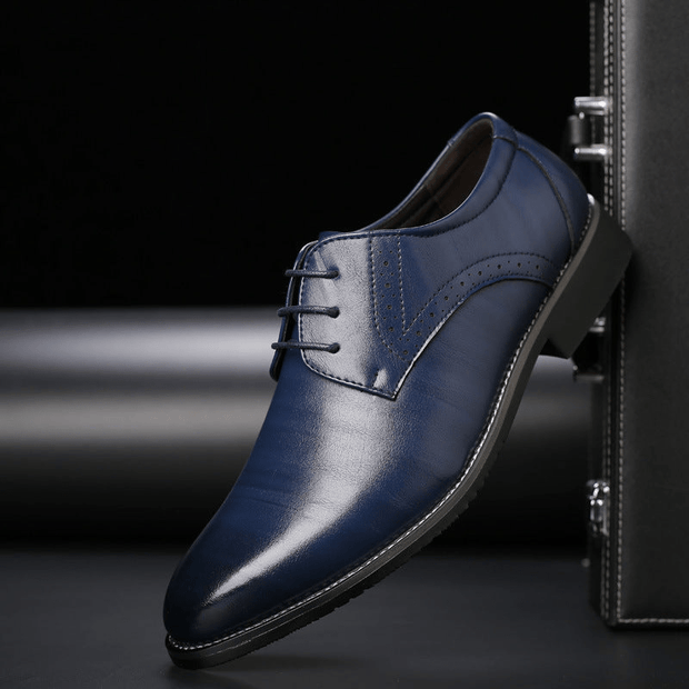 WW | Stilvolle Herren Schuhe Schnürschuhe Mit Brogue Details