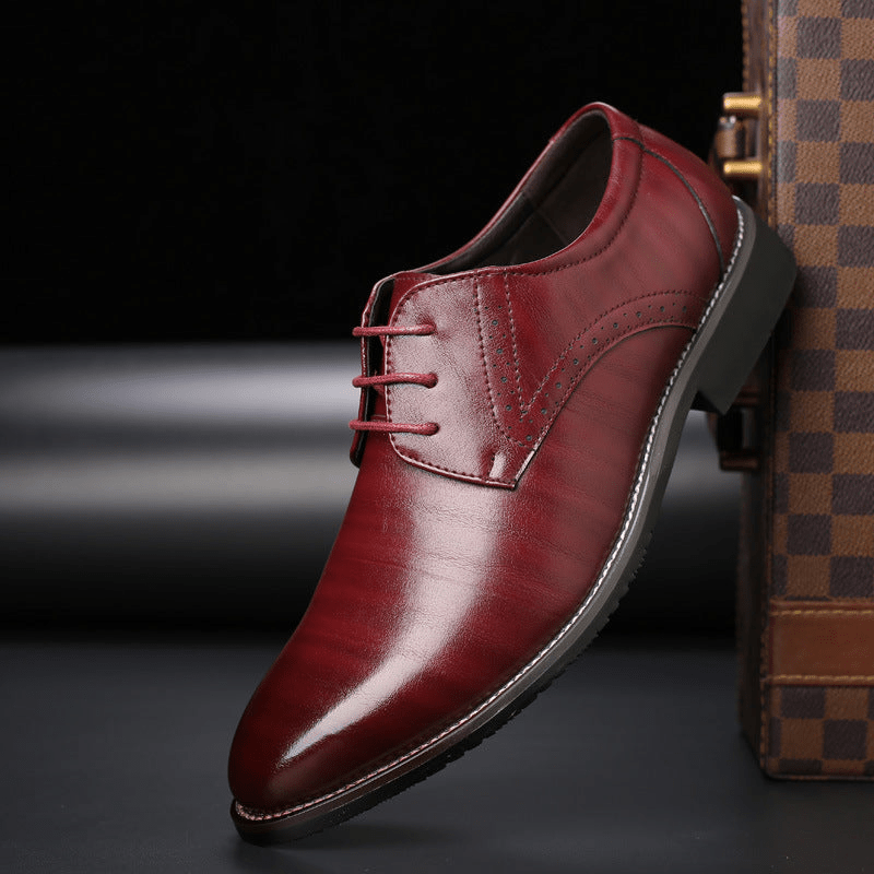 W&W Mode | Stilvolle Herren Schuhe Schnürschuhe Mit Brogue Details