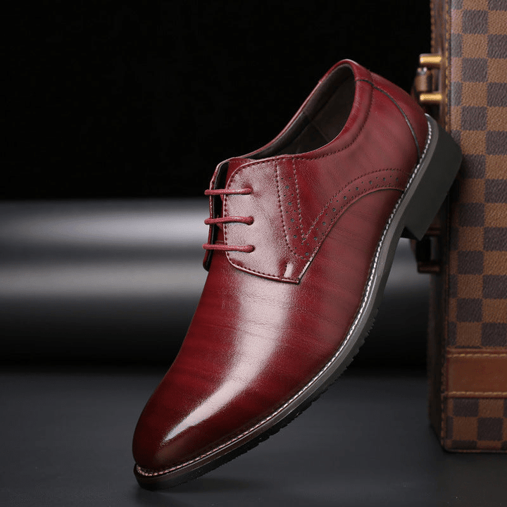 W&W Mode | Stilvolle Herren Schuhe Schnürschuhe Mit Brogue Details