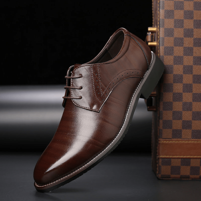 W&W Mode | Stilvolle Herren Schuhe Schnürschuhe Mit Brogue Details