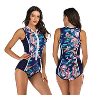 WW | Einteiliger Sport-Badeanzug Mit Interessantem Design
