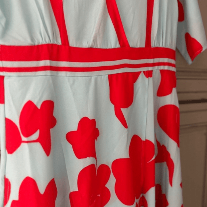 W&W Mode | Luxuriöses Blumenkleid Damen Kleid