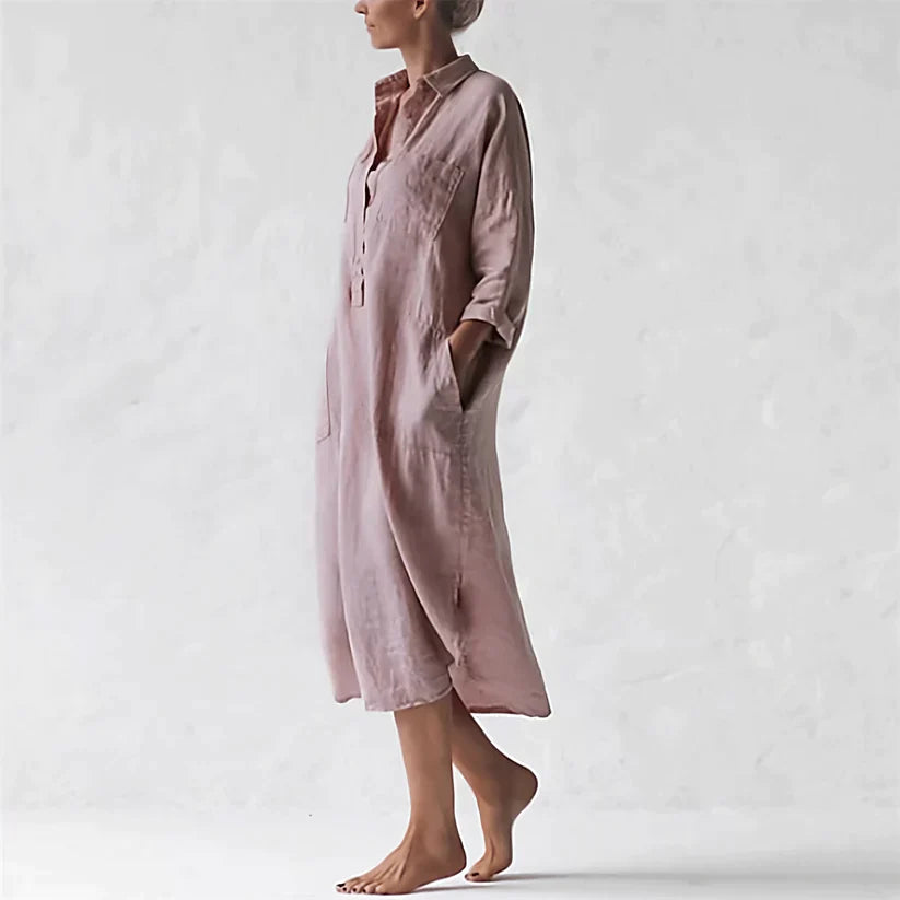 W&W - Stylisches langes rosa Kleid