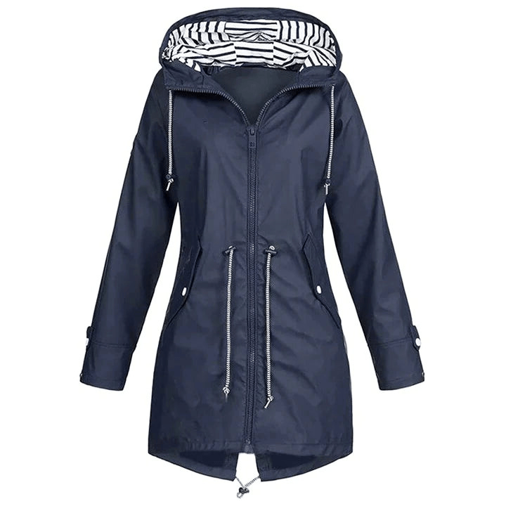 WW | Luxus Jacke Damen Wasserabweisend & Winddicht Damen Lange Regenjacke
